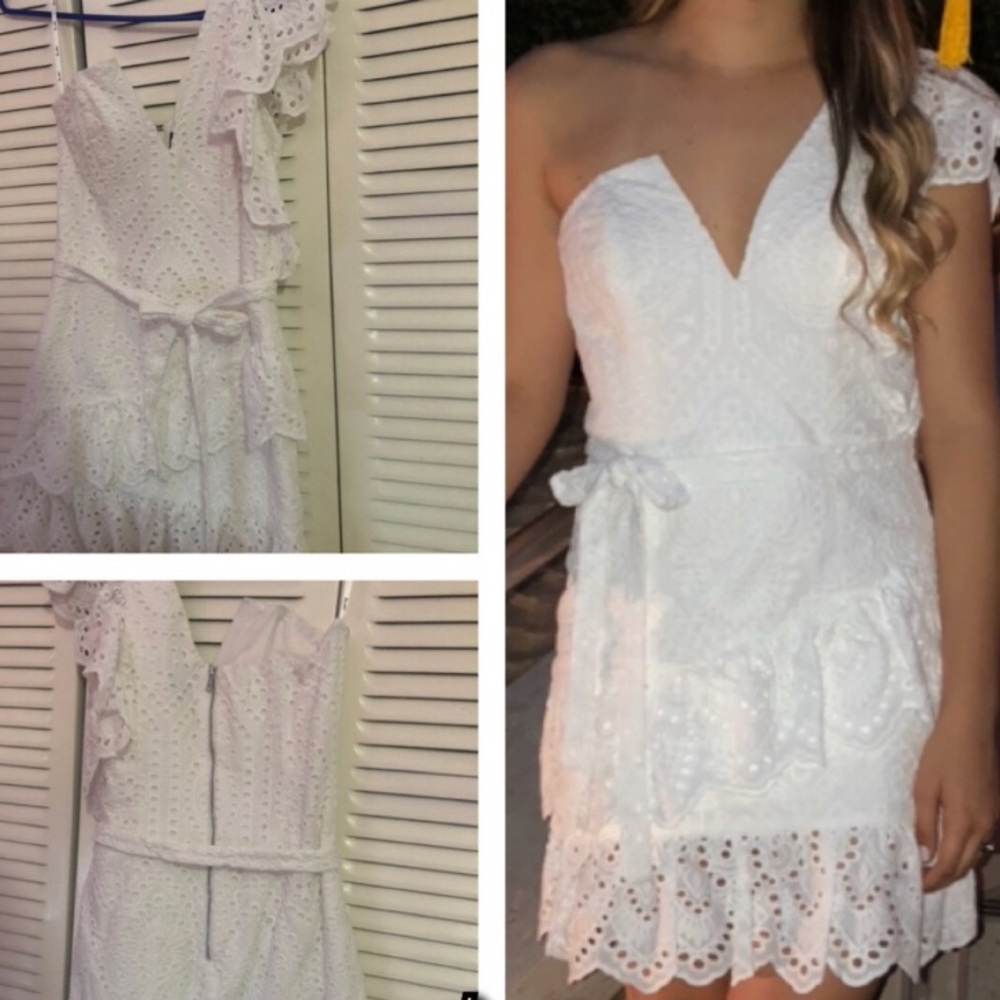 Eyelet mini dress!